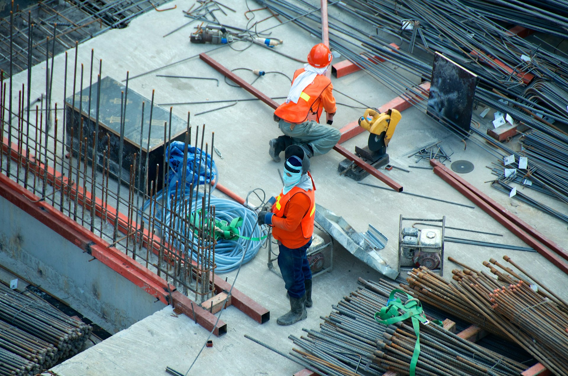 Construction site background